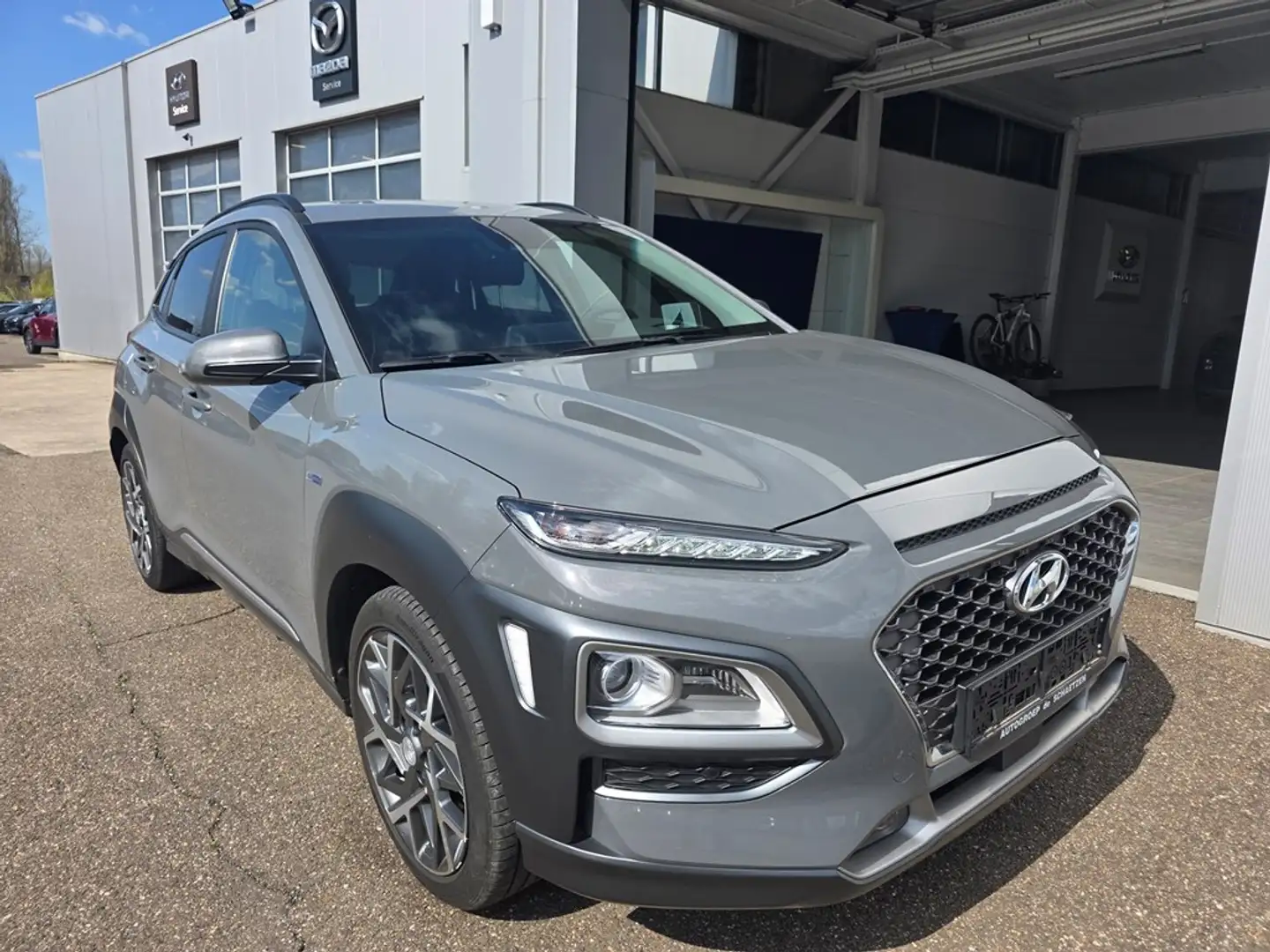 Hyundai KONA HYBRID 141pk Sky : Full-Option + Garantie! Gris - 1