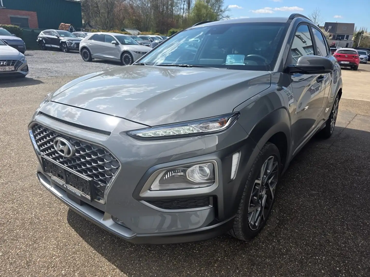 Hyundai KONA HYBRID 141pk Sky : Full-Option + Garantie! Gris - 2