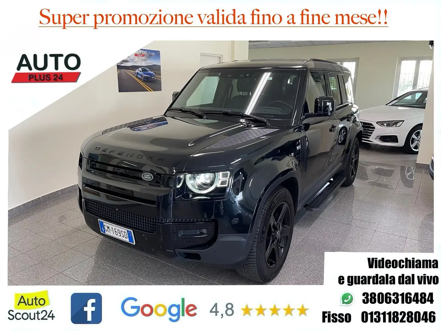 Land Rover Defender 110 3.0D I6 200 CV AWD Auto SE AUTOCARRO N1 + IVA Nero - 1