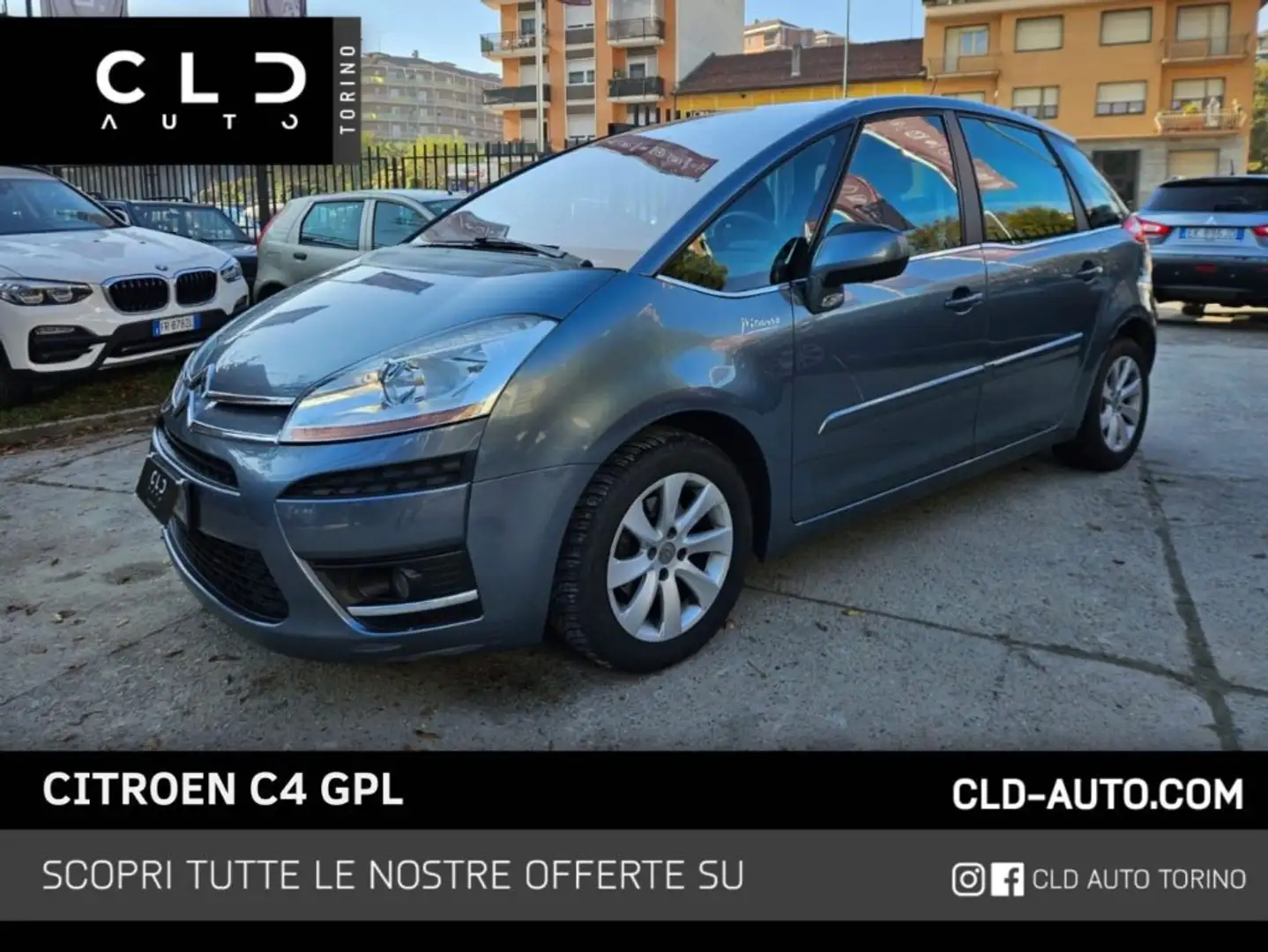 Citroen C4 Picasso 1.6 VTi 120 GPL Gris - 1