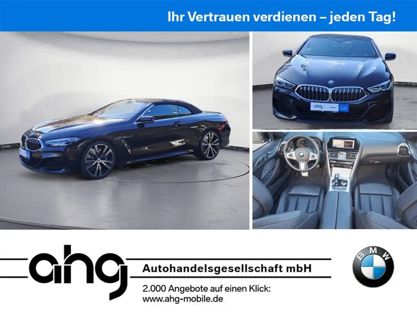 BMW M850 i xDrive Cabrio Innovationsp. Komfortzugang Schwarz - 1