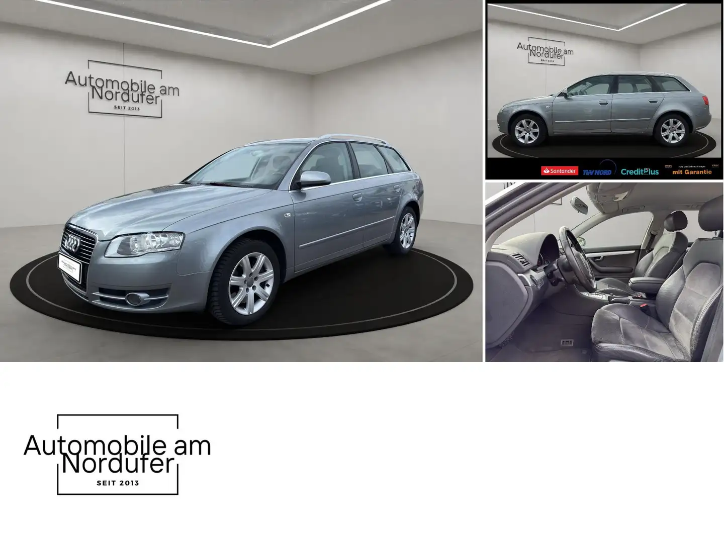 Audi A4 2.0 TFSI Aut.-2Hand-Leder-Scheckheft-Navi-Sportsit Grau - 2