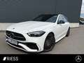 Mercedes-Benz C 200 T 4M AMG+AHK+PANO+DISTR+DIGI L+360°+BURM+ White - thumbnail 1