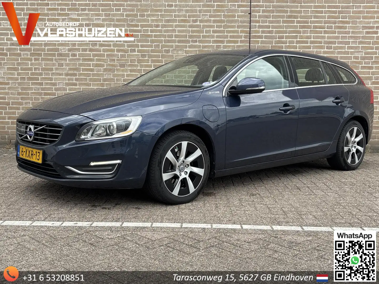 Volvo V60 2.4 D6 AWD Plug-In Hybrid Summum | Leder | Climate Blauw - 1