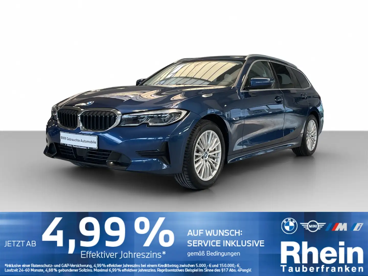 BMW 330 e Tour. Sport Line Laser*NaviProf*HUD*AHK*ACC Blau - 1
