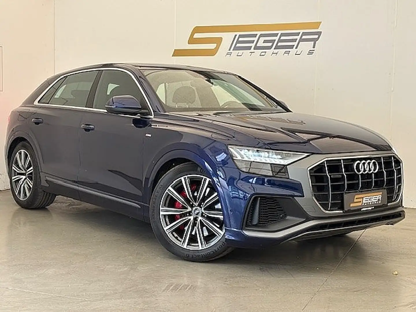 Audi Q8 Audi Q8 55 TFSI e qu. S line Pano/HD-Matrix/B&O Bleu - 1