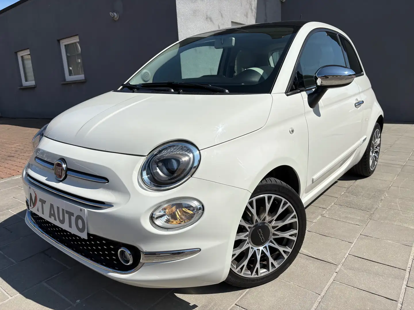 Fiat 500 1.2iLounge CarPlay/GPS/Clim Auto *Garantie 12mois* Blanc - 1