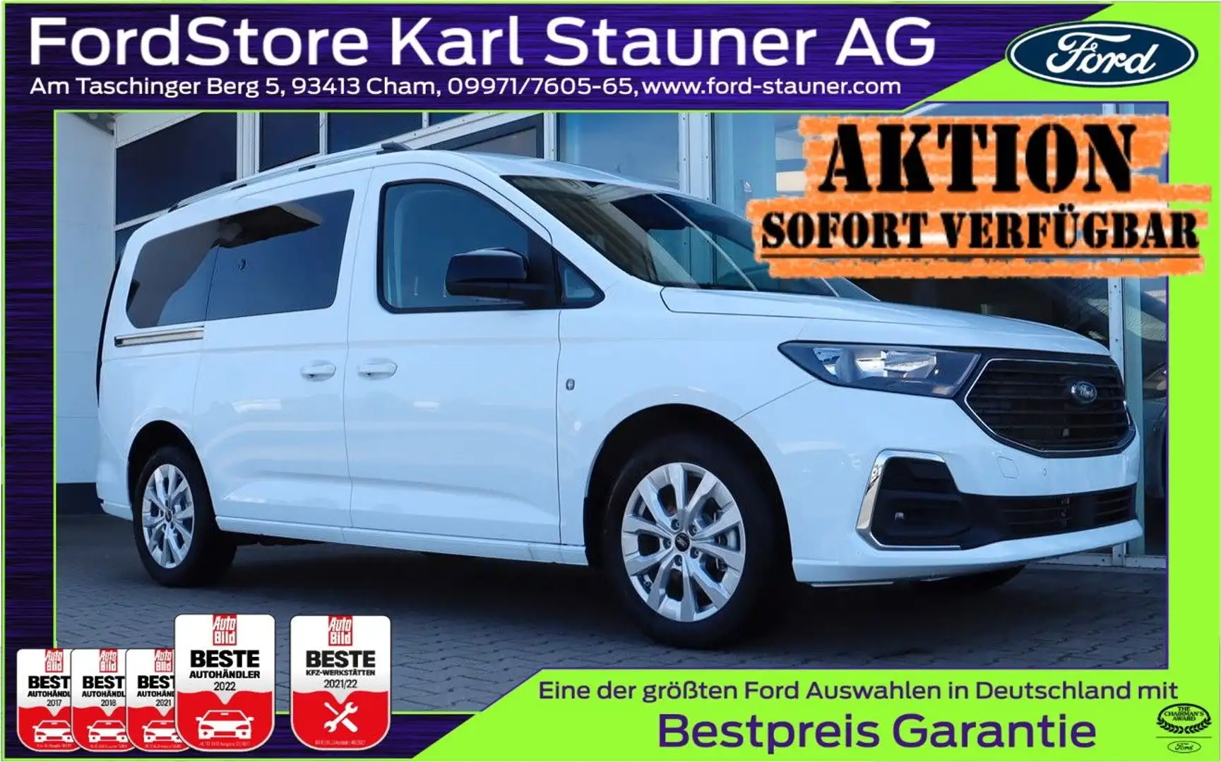 Ford Grand Tourneo Tourneo Connect Titanium L2 7-Sitz 4,99% FIN AHK Alb - 1