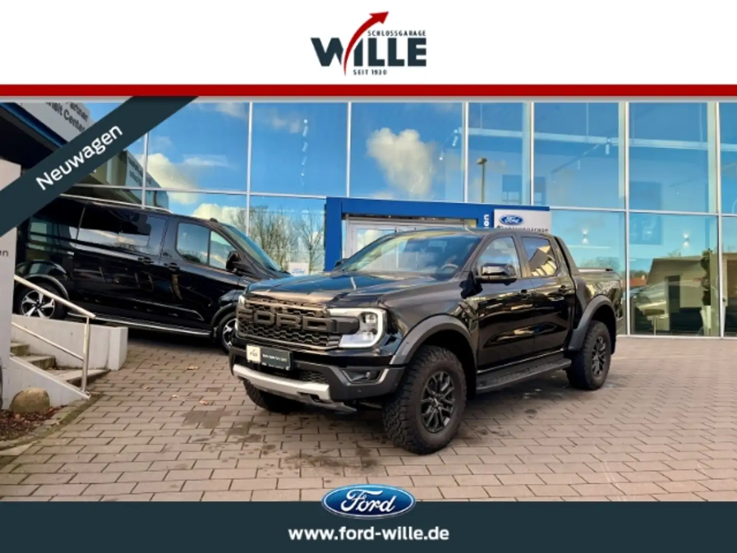 Ford Ranger Raptor e-4WD Raptor-Paket 3.0 Ecoboost Zwart - 1