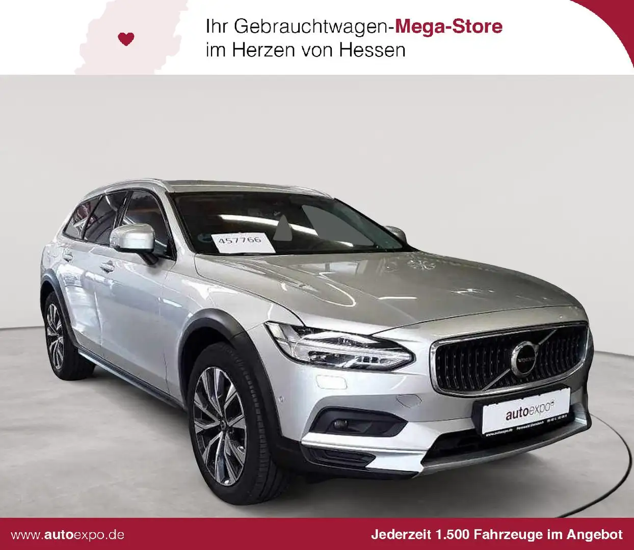 Volvo V90 V90 Cross Country B5 D AWD LEDER 4C AHK Silber - 1