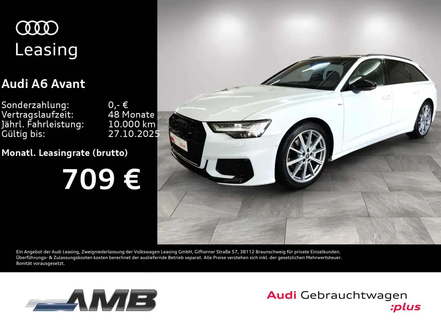 Audi A6 S line 50 TDI AHK/HD-Matrix/Pano/09.29G Weiß - 1