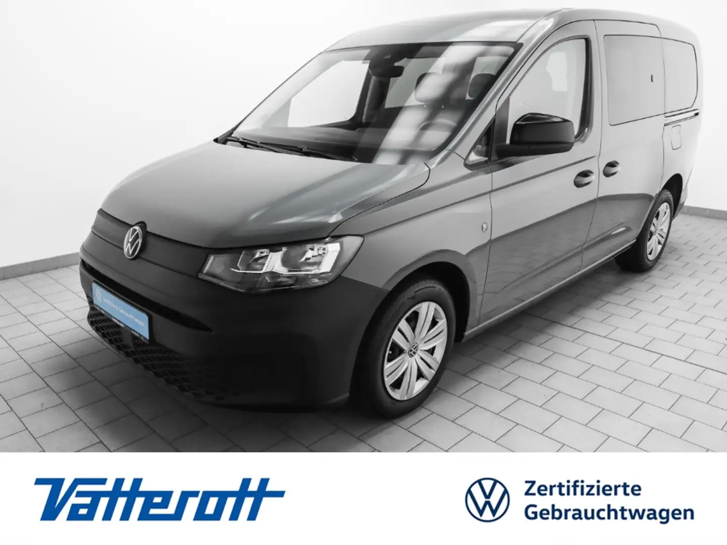 Volkswagen Caddy 1.5 TSI DSG 7-Sitzer AHK Navi Kamera Winter Grau - 1