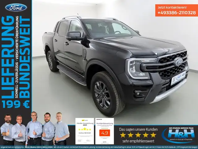 Ford Ranger 2.0 Aut 4x4 Wildtrak 360°Kamera+ACC+AHK