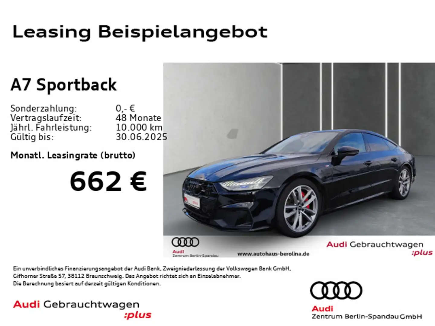Audi A7 55 TFSIe qu. S line*B&O*HuD*MATRIX* Schwarz - 1