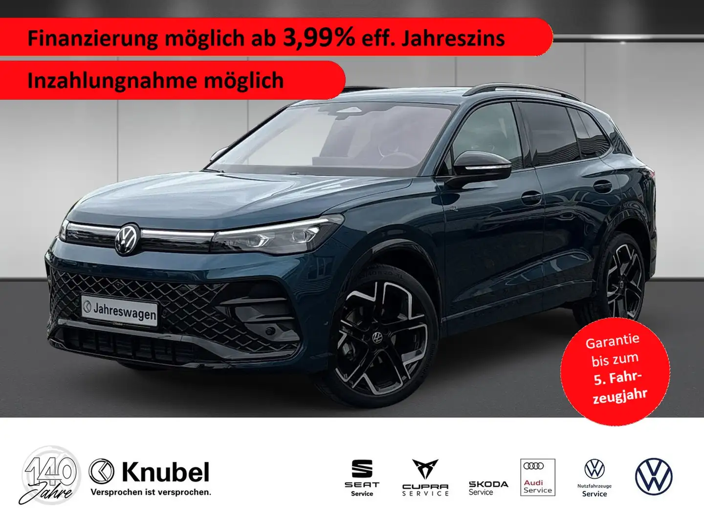 Volkswagen Tiguan R-Line 1.5 eTSI DSG IQ.Light AHK Standhzg. Navi Blau - 1