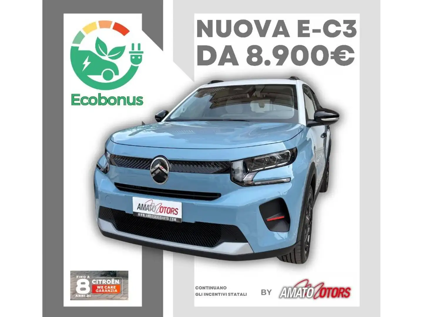 Citroen C3 Elettrico You 113cv automatico Blu/Azzurro - 1
