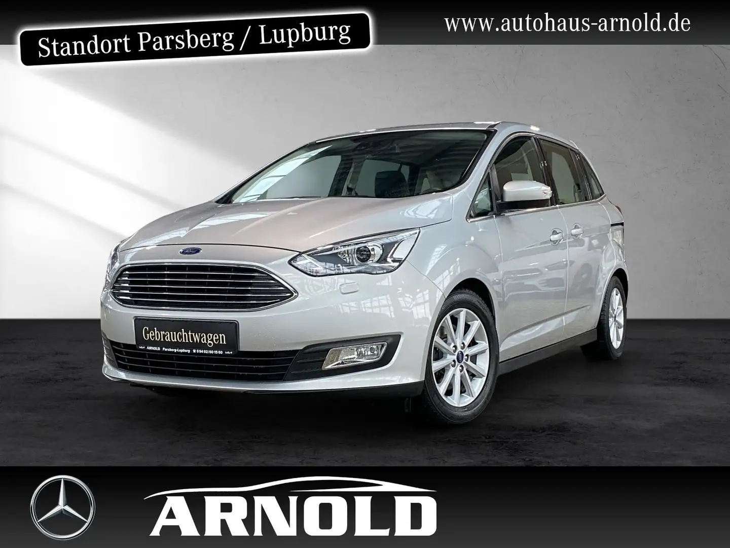 Ford Grand C-Max C-Max 1.5 EcoBoost Grand Titanium AHK Xenon 7-S Silber - 1