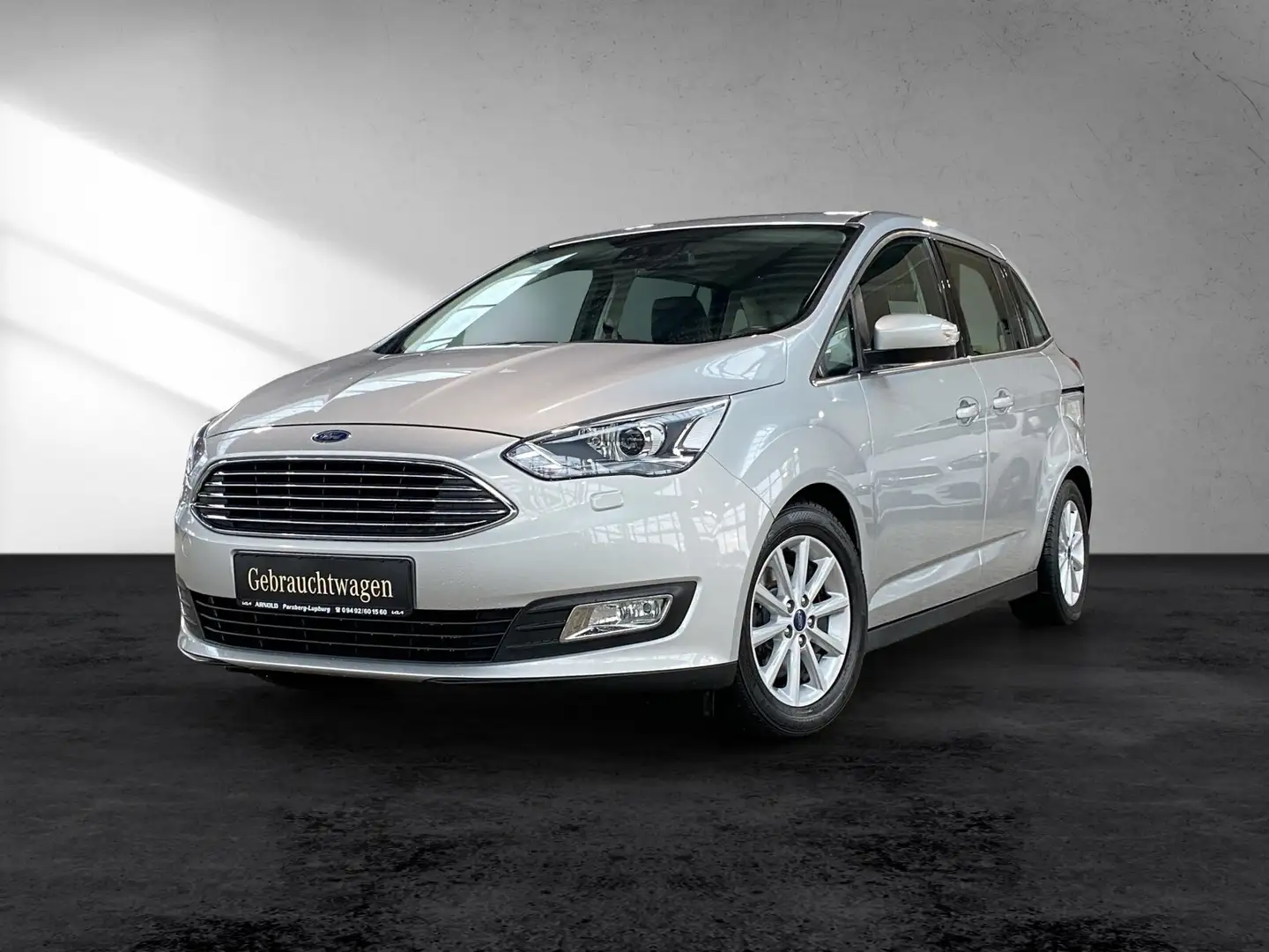 Ford Grand C-Max C-Max 1.5 EcoBoost Grand Titanium AHK Xenon 7-S Silber - 2