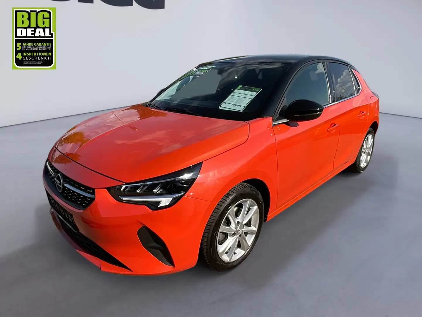 Opel Corsa F 1.2 Turbo Elegance FLA SpurH LM LED PDC Oranje - 2