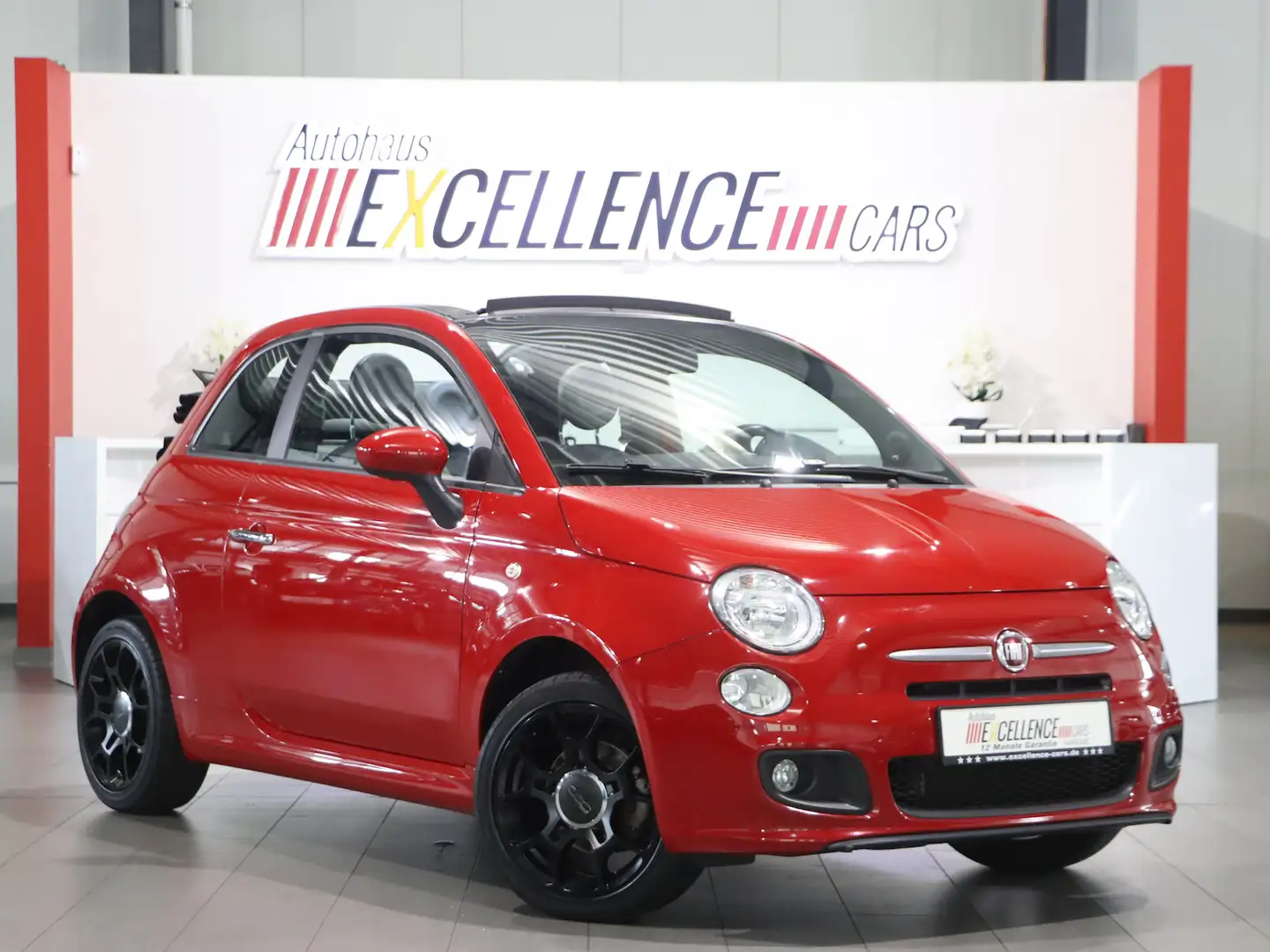 Fiat 500 CABRIO 1.4 16V S / KLIMAAUTOMATIK / LEDER Rot - 1