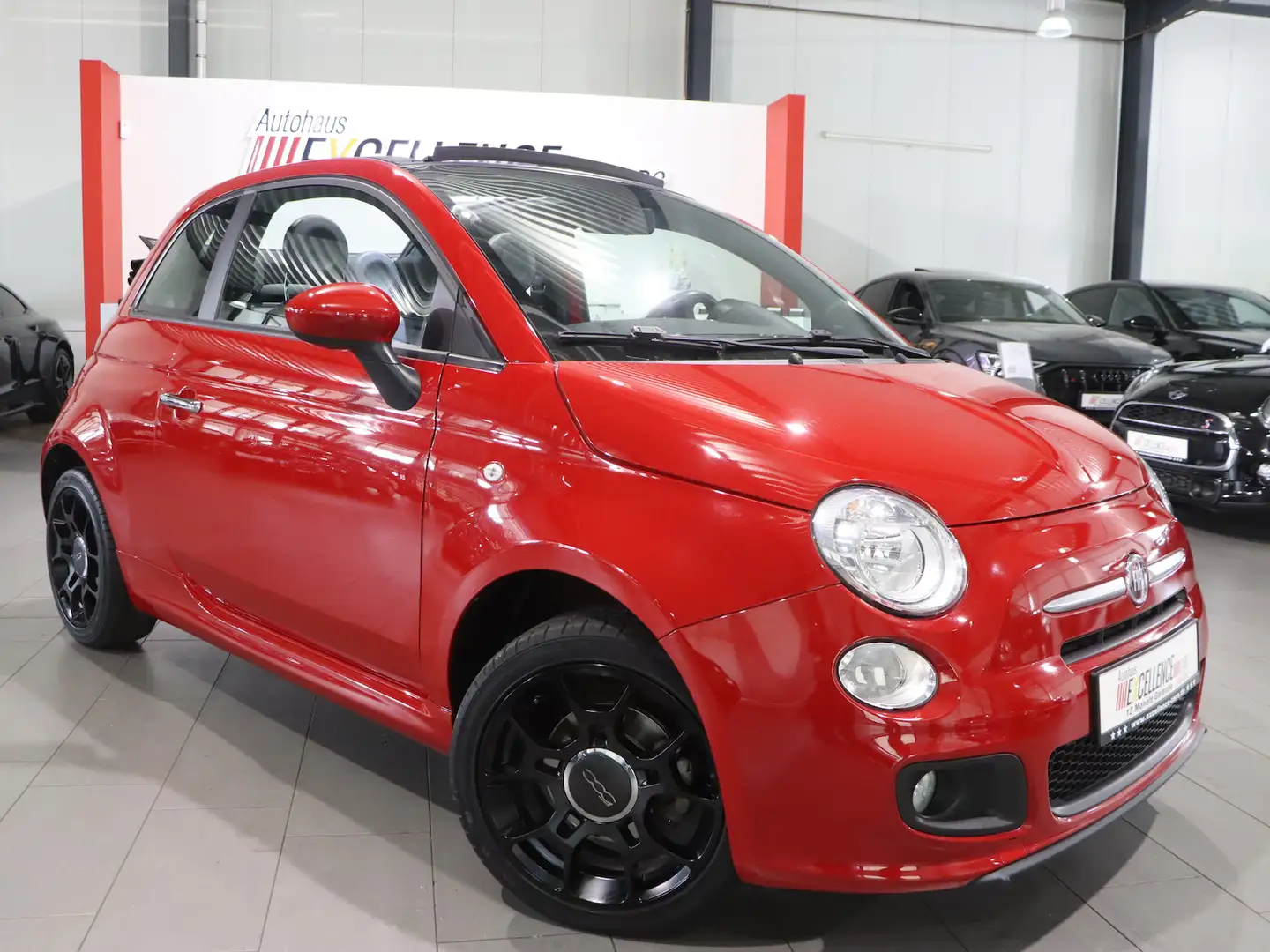 Fiat 500 CABRIO 1.4 16V S / KLIMAAUTOMATIK / LEDER Rot - 2
