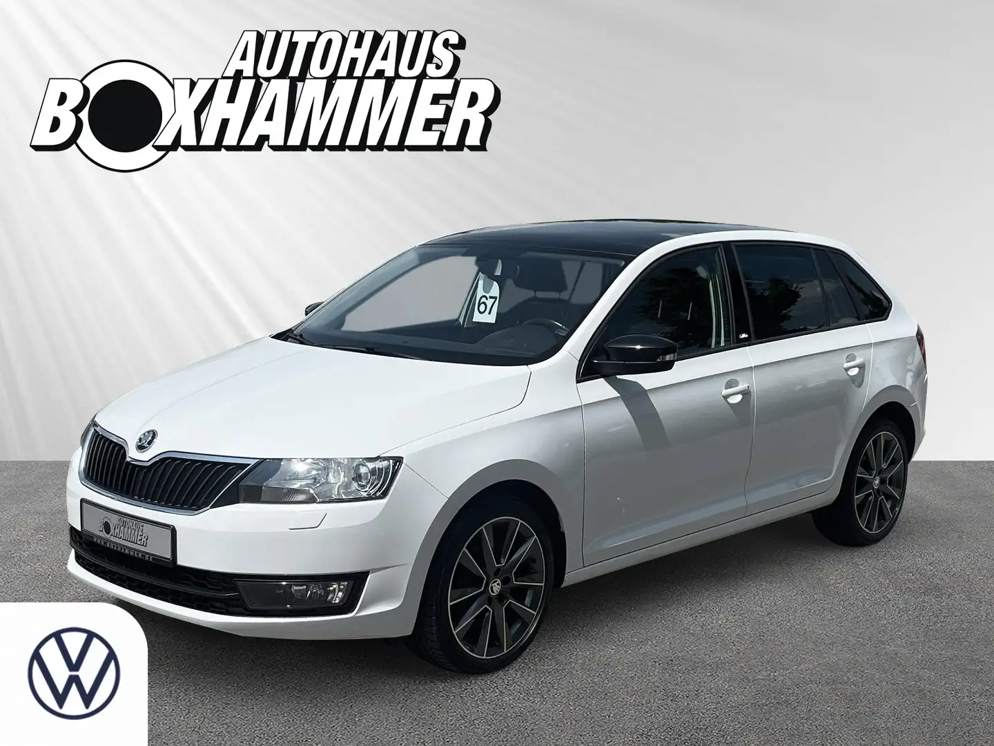 Skoda Rapid/Spaceback Spaceback 1,2 TSI Edition TEMPOMAT+SHZ+PANO.DACH Blanc - 1