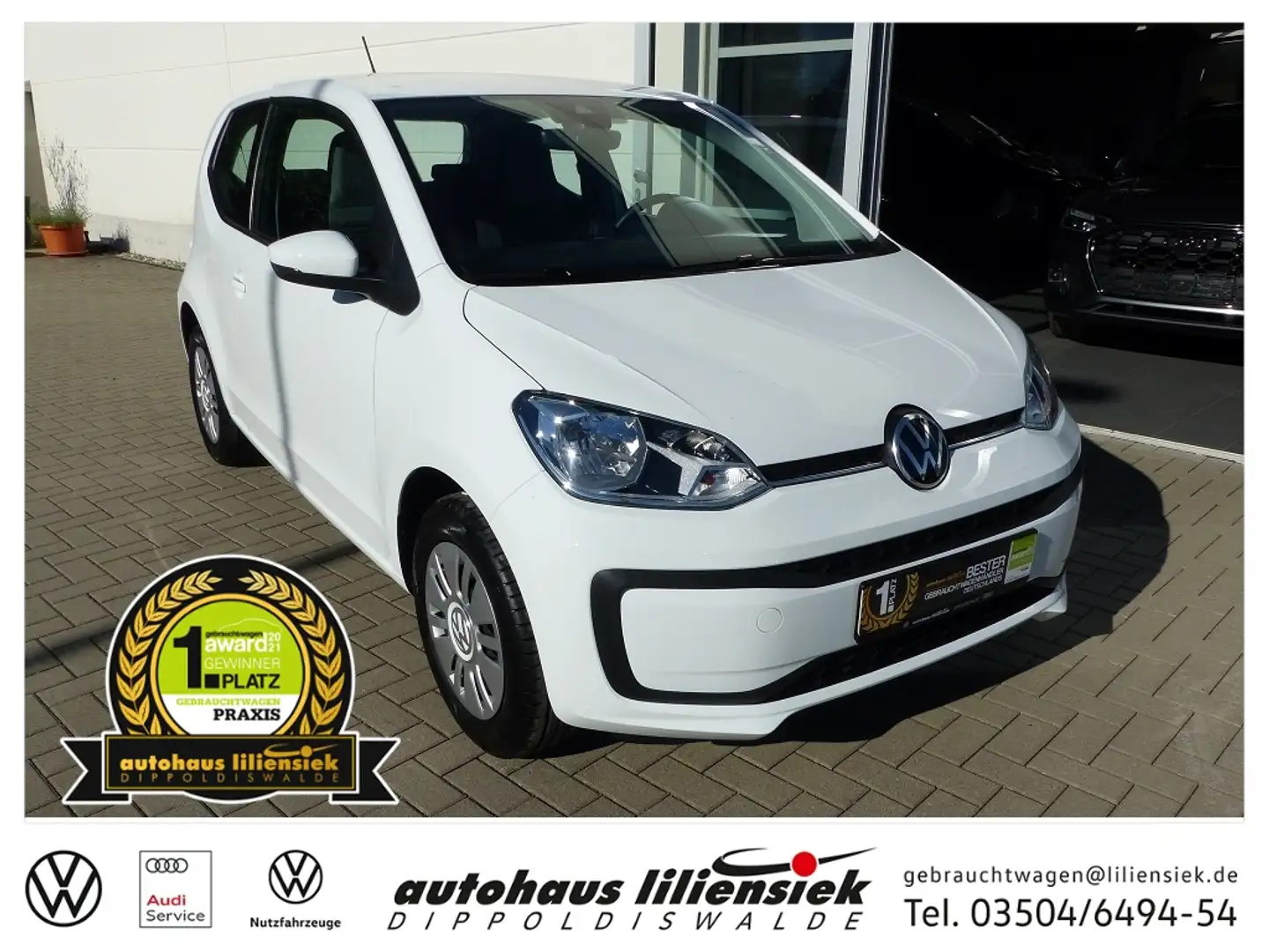 Volkswagen up! 1.0 *ZV*Klima*EFH* Blanc - 1