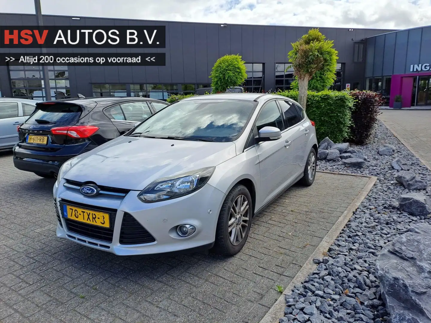 Ford Focus 1.0 EcoBoost Lease Titanium navi airco org NL Grijs - 1