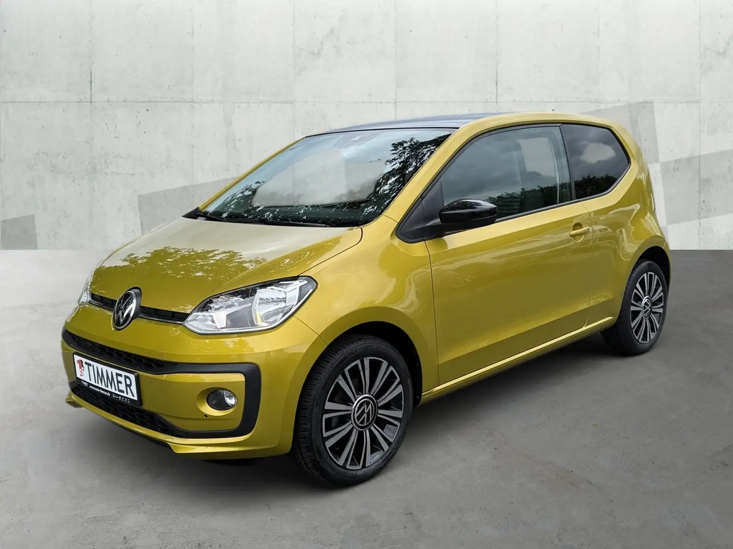 Volkswagen up! 1.0 BLACK STYLE *SHZ *CLIMA *DAB+ *ALU * Gelb - 2