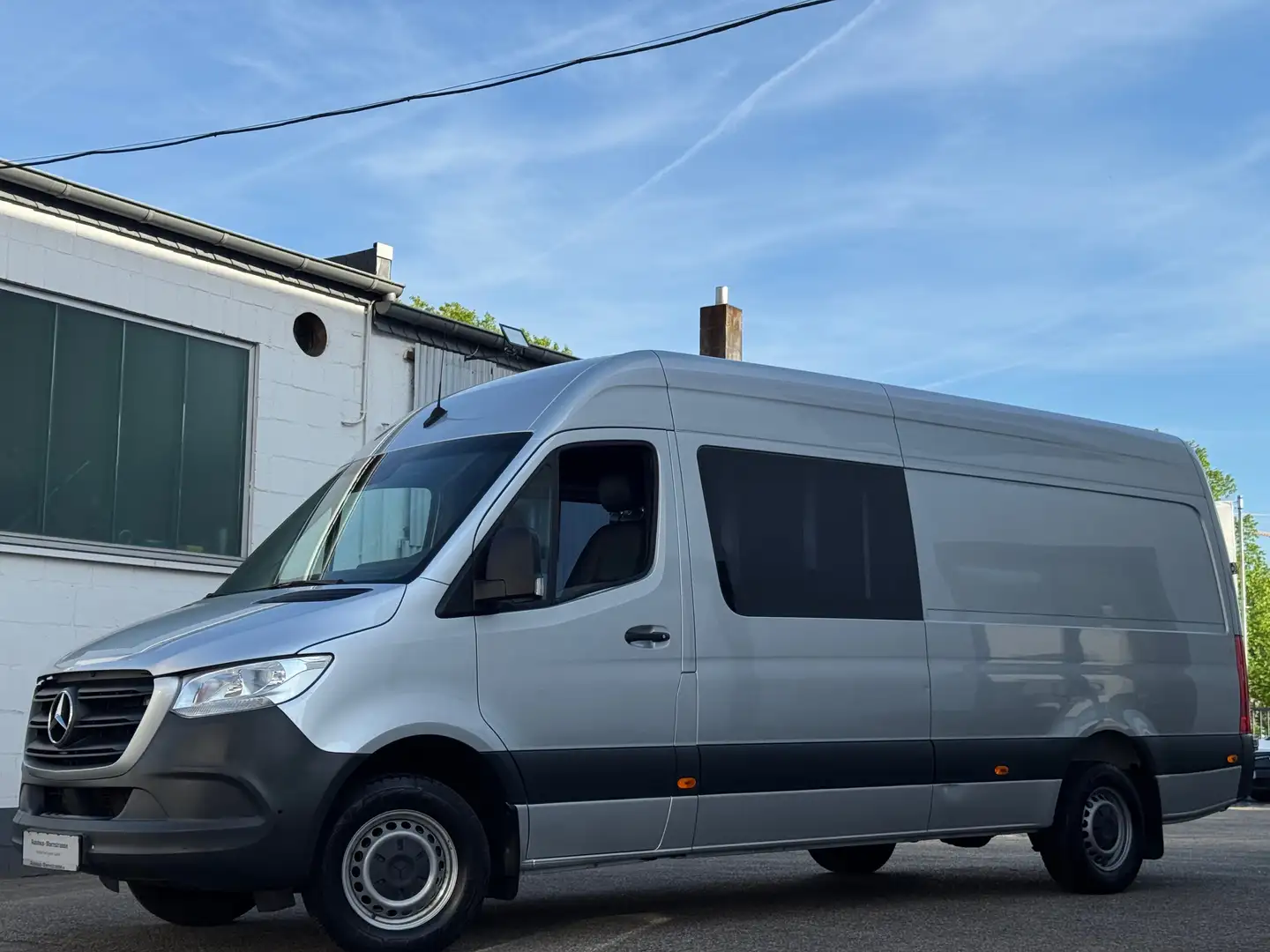Mercedes-Benz Sprinter III 317 CDI Lang HA*Mixto*A/C*Navi*MFL* Argento - 1