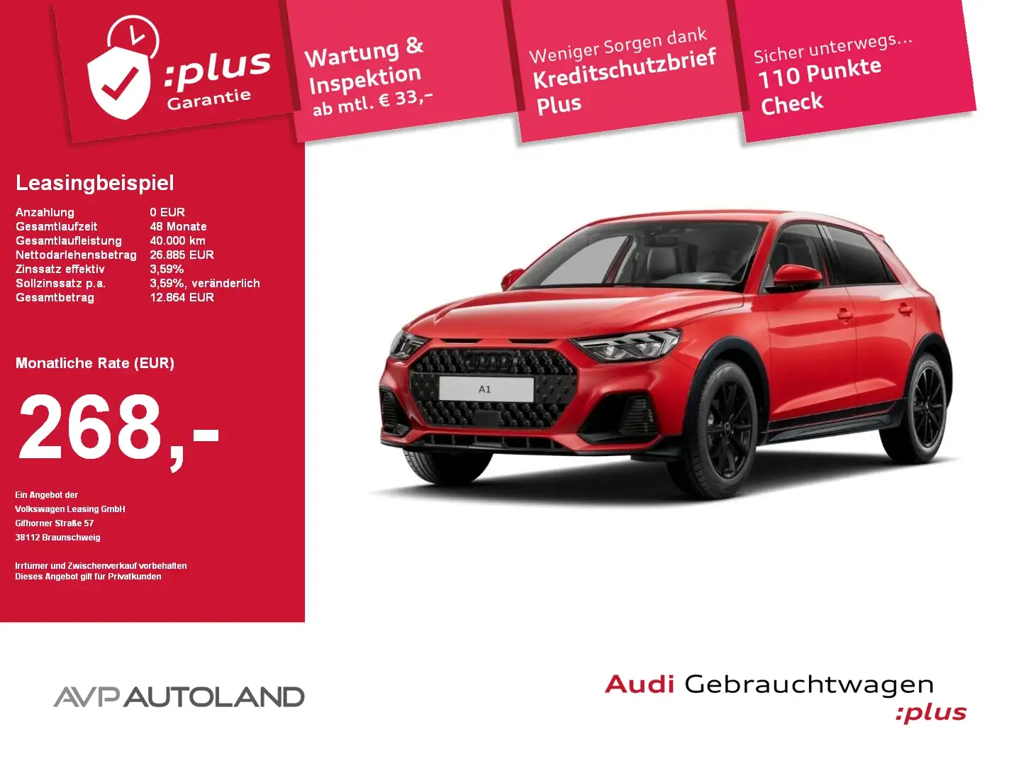 Audi A1 allstreet 30 TFSI S tronic MMI NAVI+ | LED Rot - 1