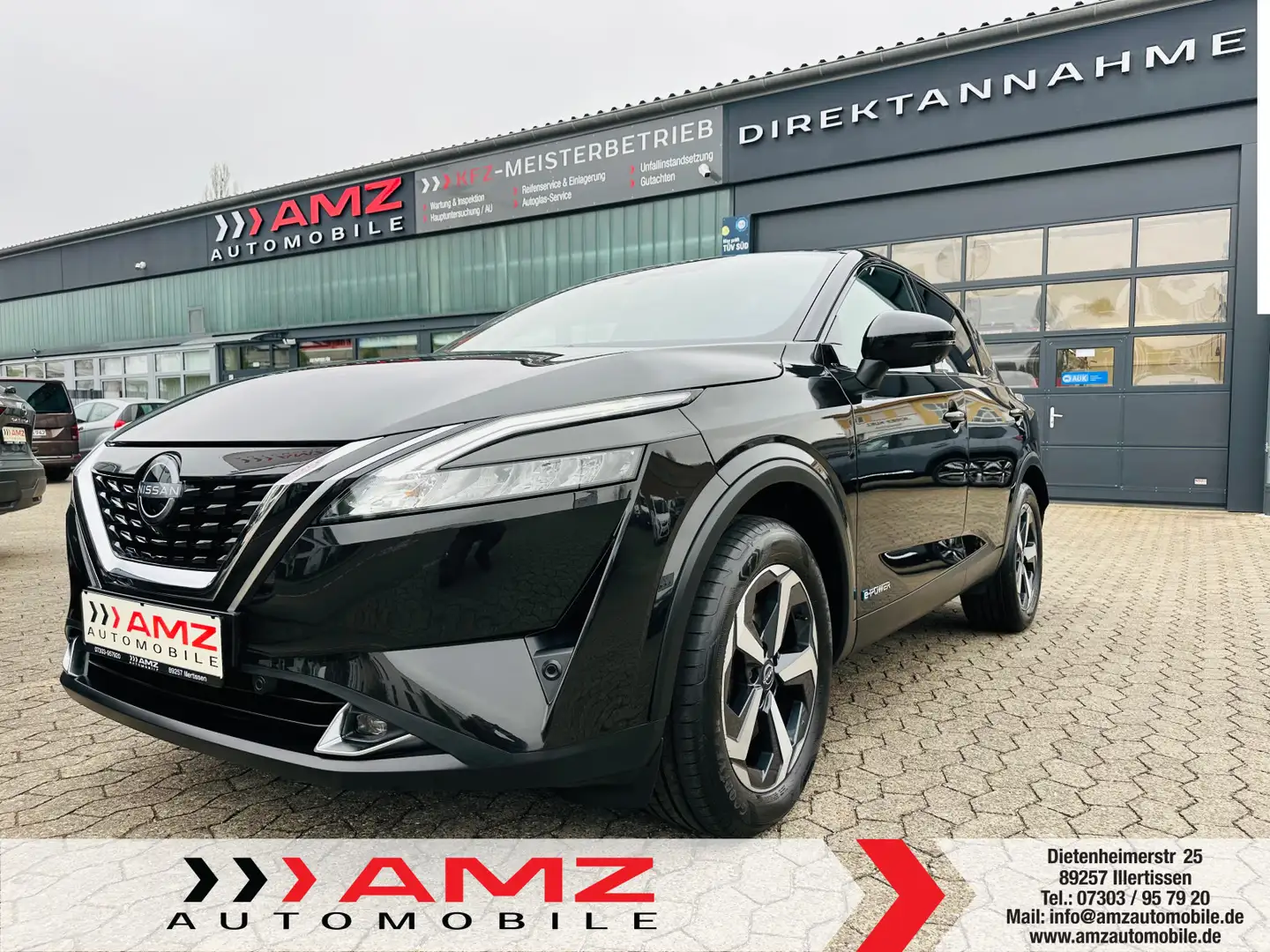 Nissan Qashqai 1.5 e-POWER N-Connecta AT SHZ 360° AHK Zwart - 1