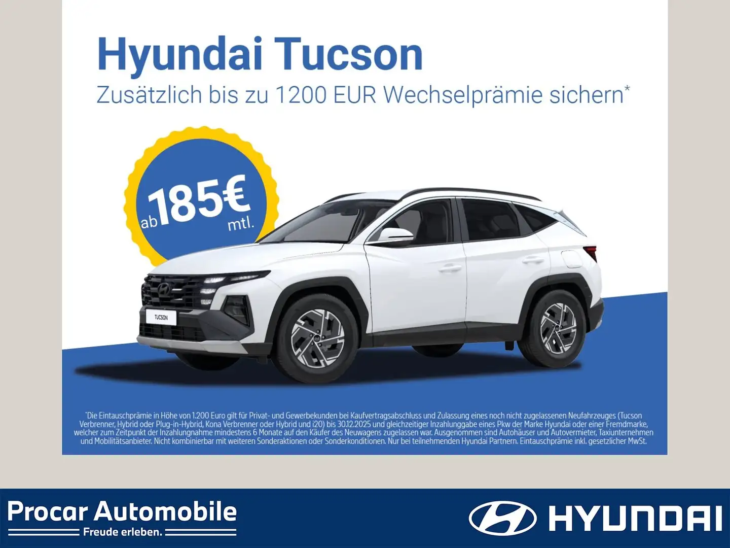 Hyundai TUCSON 1,6 T-GDI Select | RFK, NAVI, LED, KLIMA Blanco - 1