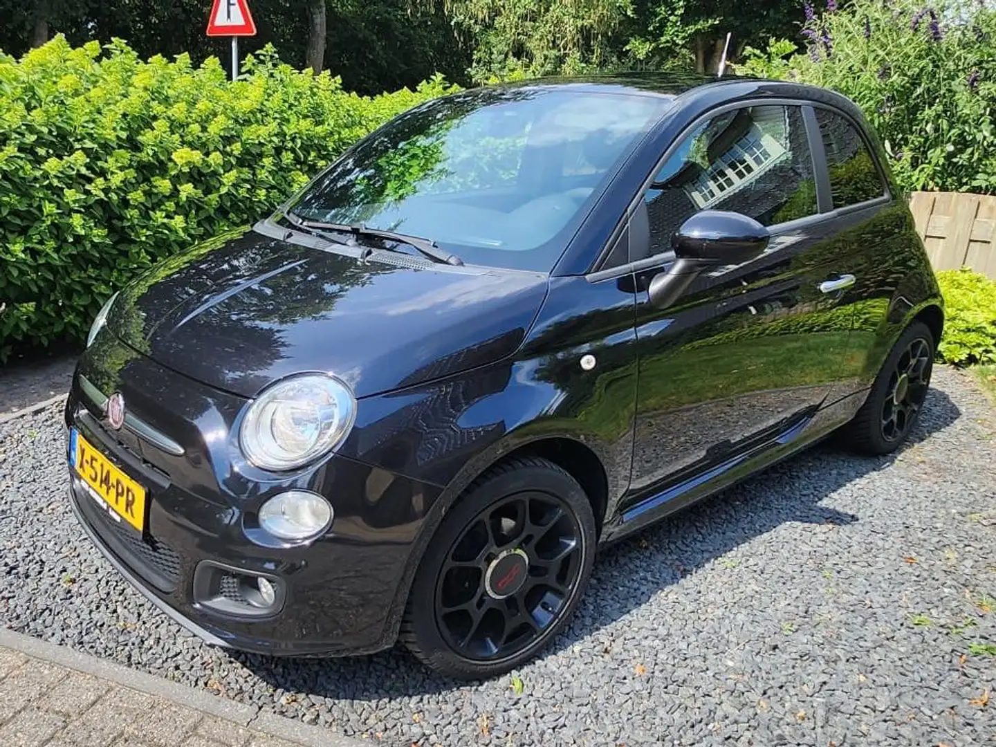 Fiat 500 500 1.2 Lounge Zwart - 1