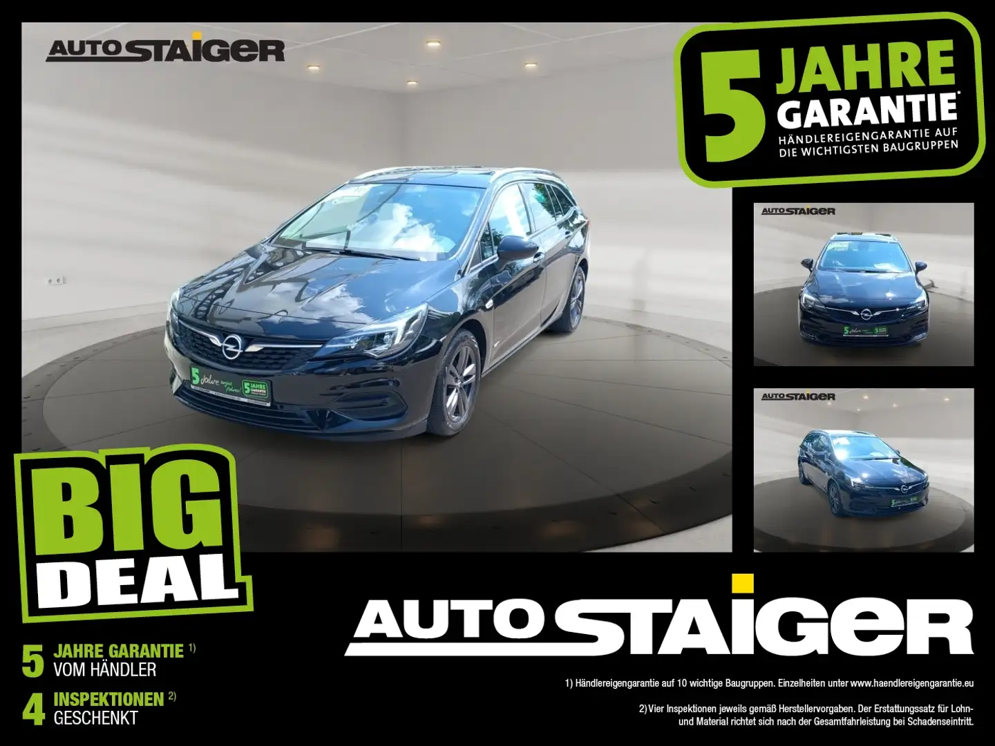 Opel Astra K ST 1.4 Turbo  Design & Tech Automatik, Schwarz - 1