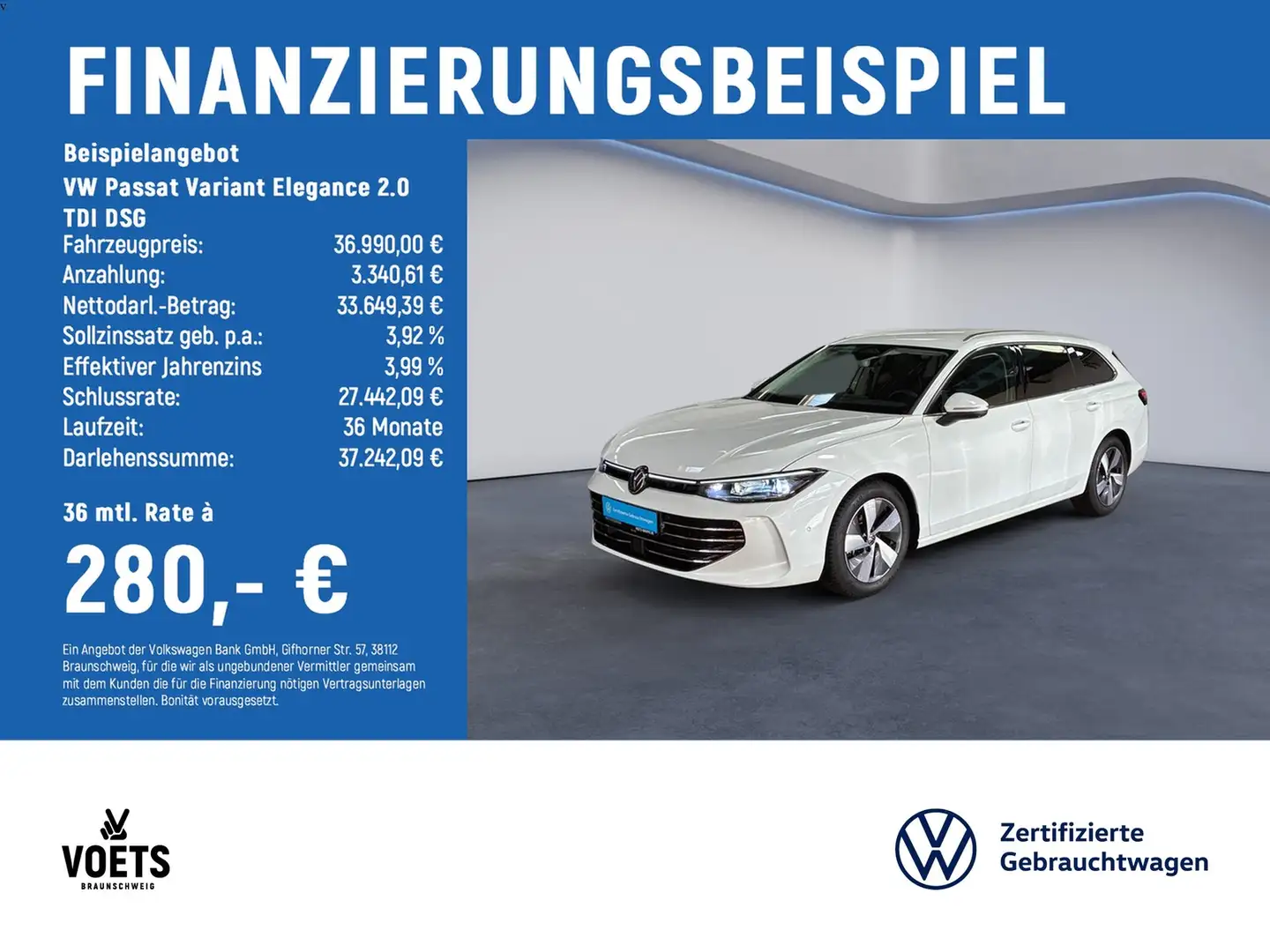 Volkswagen Passat Variant Elegance 2.0 TDI DSG MATRIX-LED+AreaView Weiß - 2