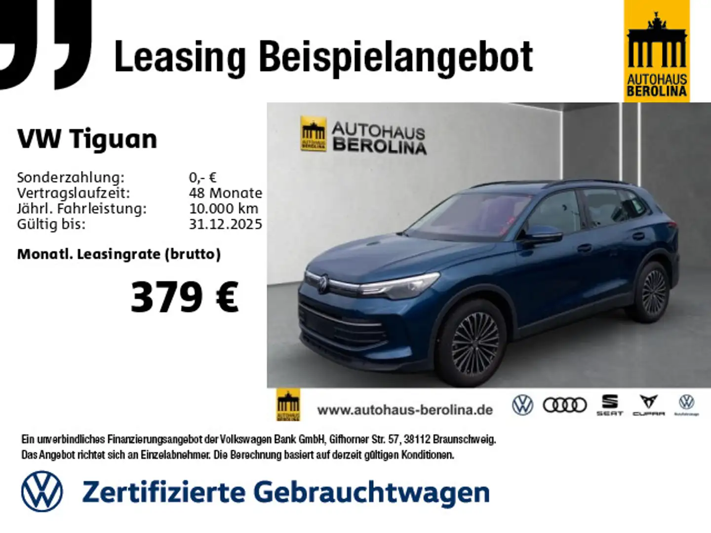 Volkswagen Tiguan 1.5 eTSI Life DSG *StdHz*AHK*ACC*NAV* Blu/Azzurro - 1