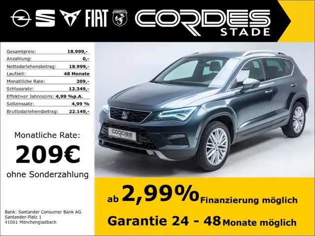 SEAT Ateca Xcellence AHK Automatik VZ-Erkennung PDC v&h (117)