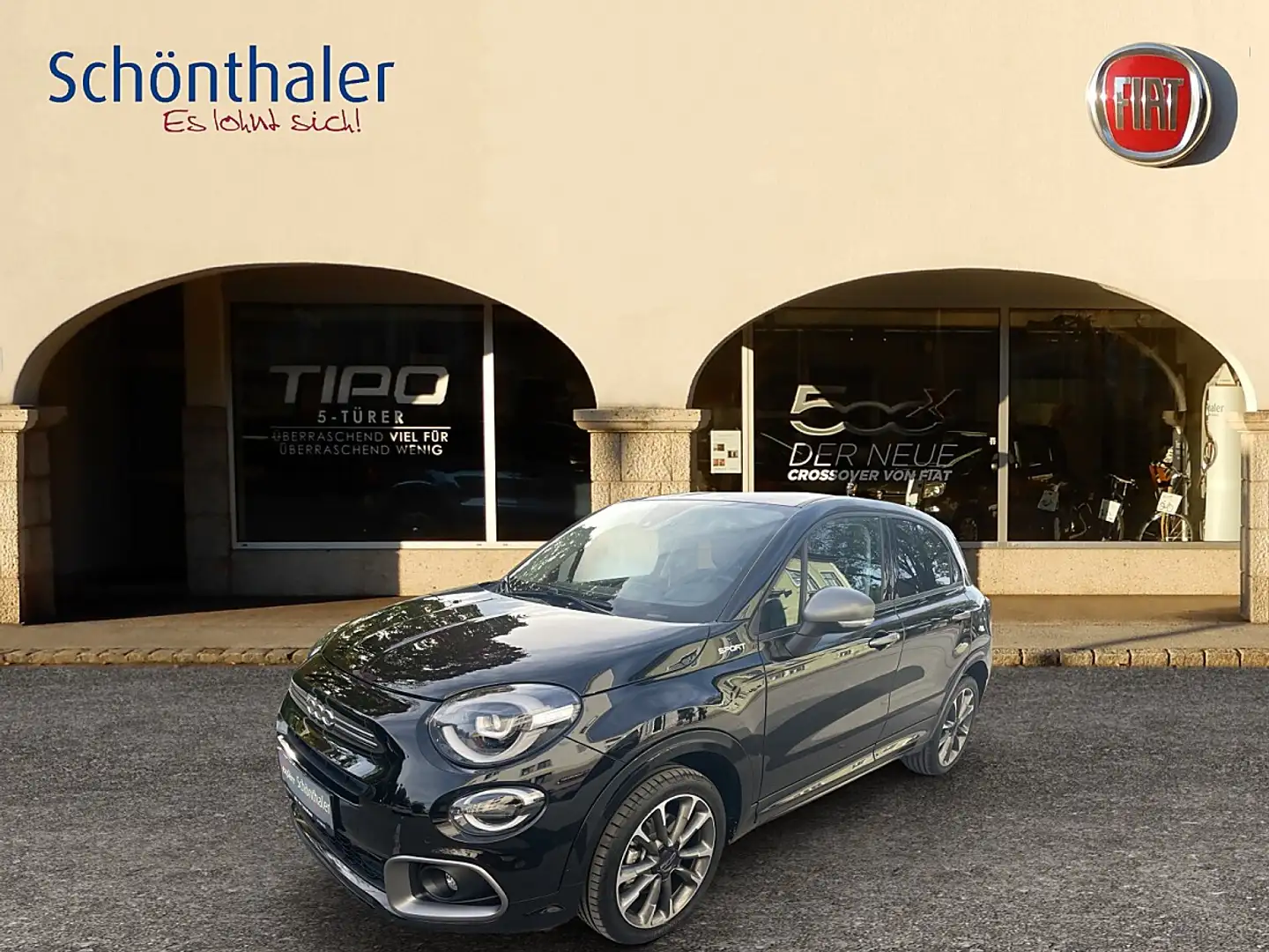 Fiat 500X Hybrid 130 7-Gang eDCT Sport TOP-Ausstattung Schwarz - 1