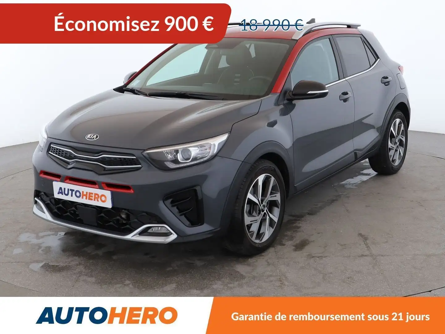 Kia Stonic 1.0 T-GDi MHEV GT Line DCT7 Gris - 1
