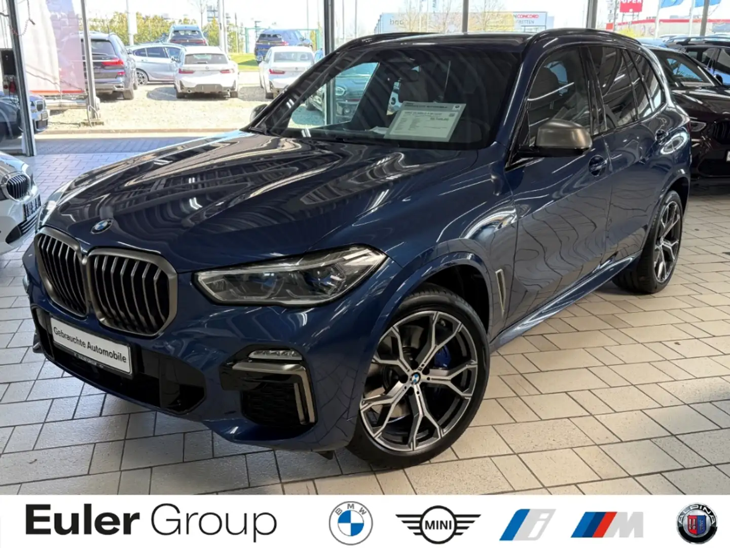 BMW X5 D A M-Sport 21'' HUD AD AHK Pano Laser Navi Komfzg Blauw - 1