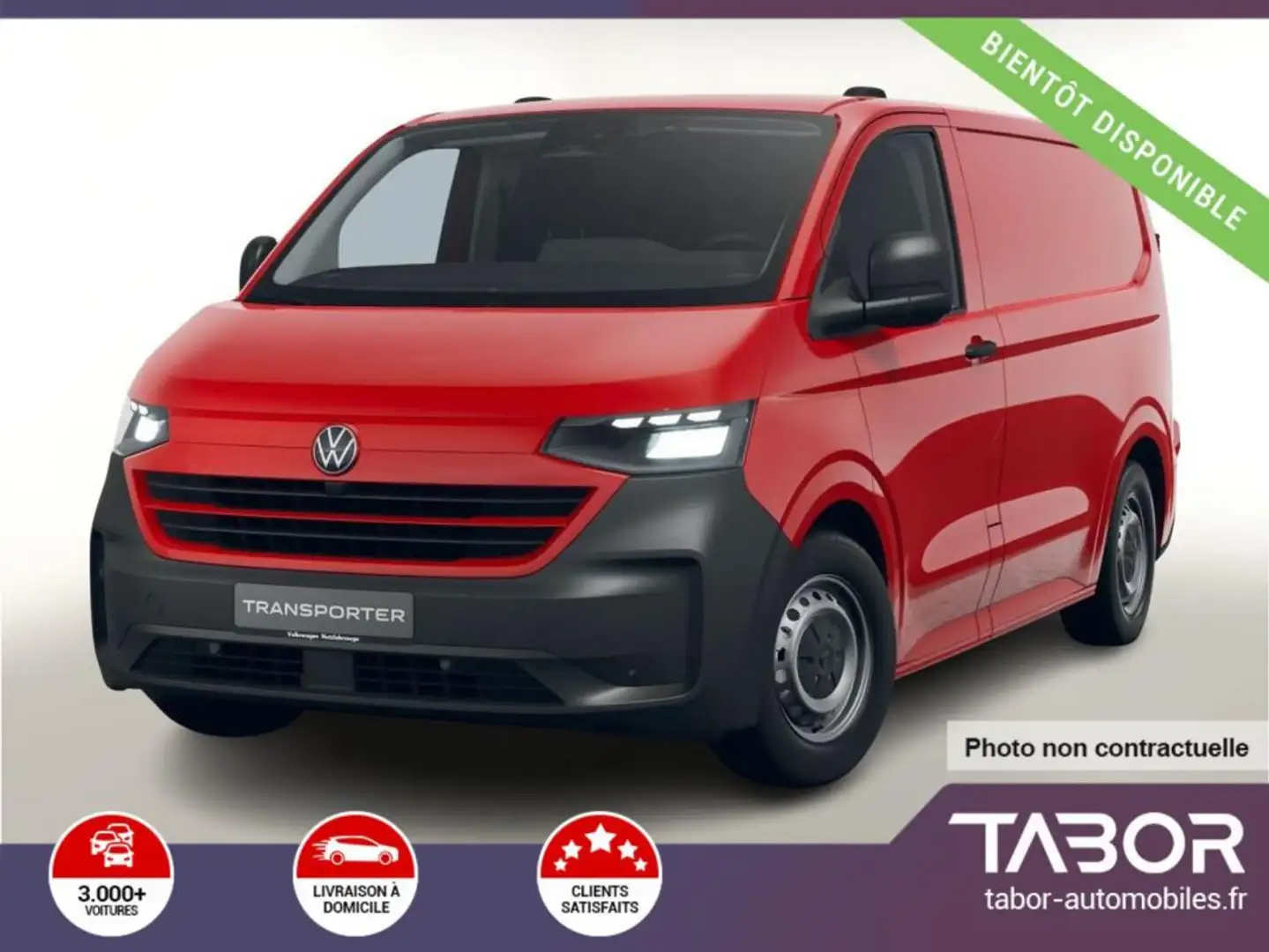 Volkswagen Transporter T7 2.0 TDI 110 LED PDC Rouge - 1