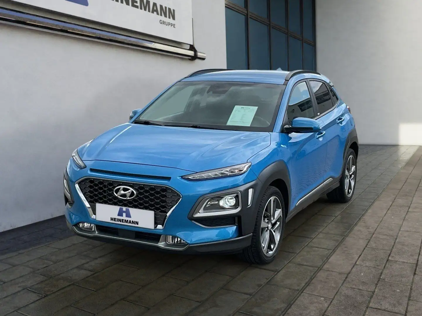 Hyundai KONA 1.6 T-GDI 4WD Premium Navi LED Leder Blau - 1