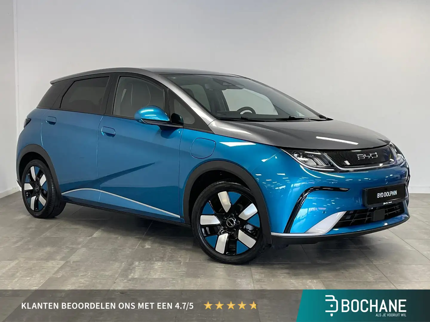 BYD Dolphin Design 60 kWh l VOORRAAD l PANORAMADAK l 360 CAMER Albastru - 1