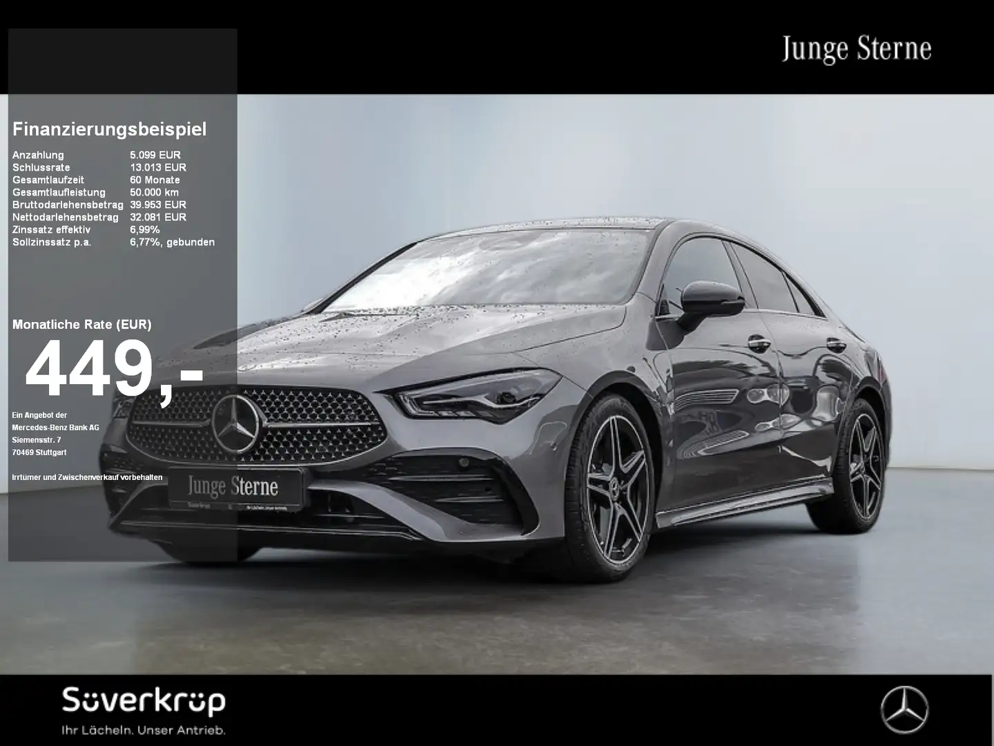 Mercedes-Benz CLA 180 Coupé , AMG Night LED Cam Pano Spur Navi Grau - 1