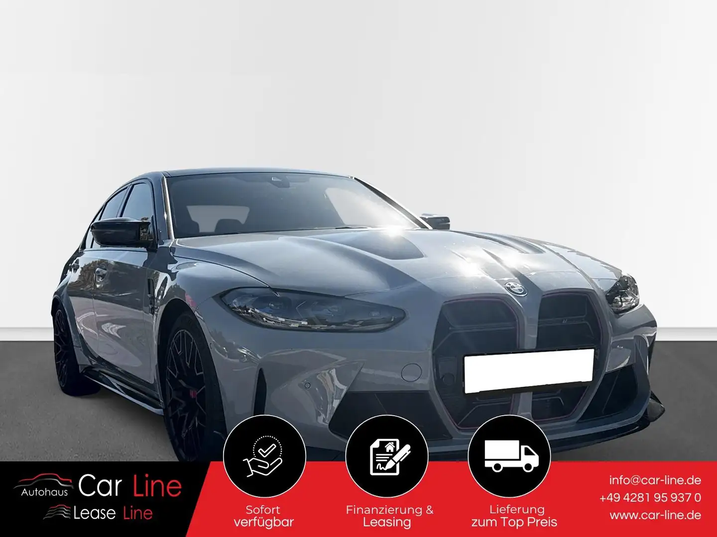 BMW M3 CS Lim.*H&K Sound*SHZ*M Driver´s*M Carbon* Grau - 1