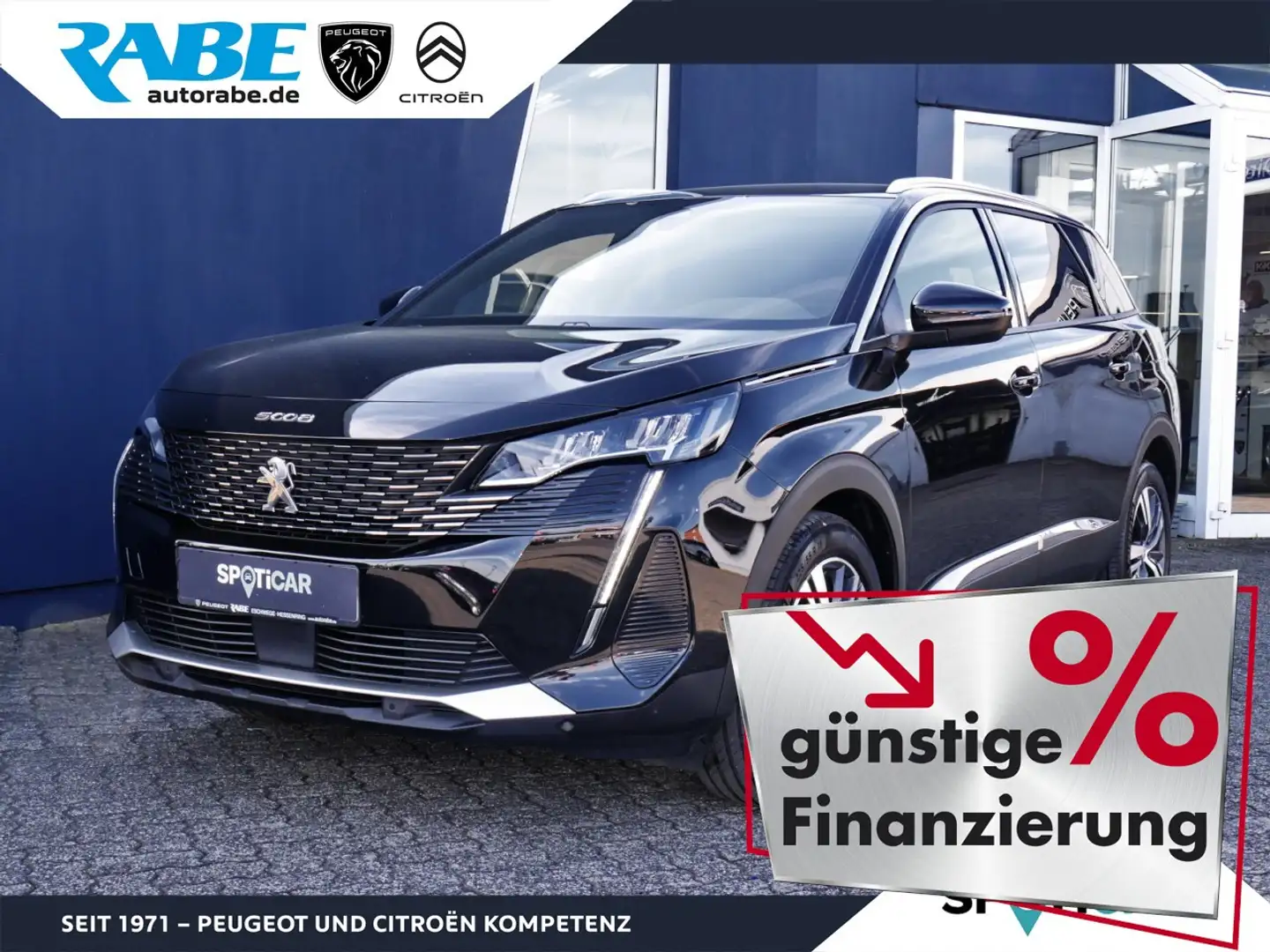 Peugeot 5008 Allure Pack 130 PT LED+Sitzheizung+Kamera Klima Schwarz - 1
