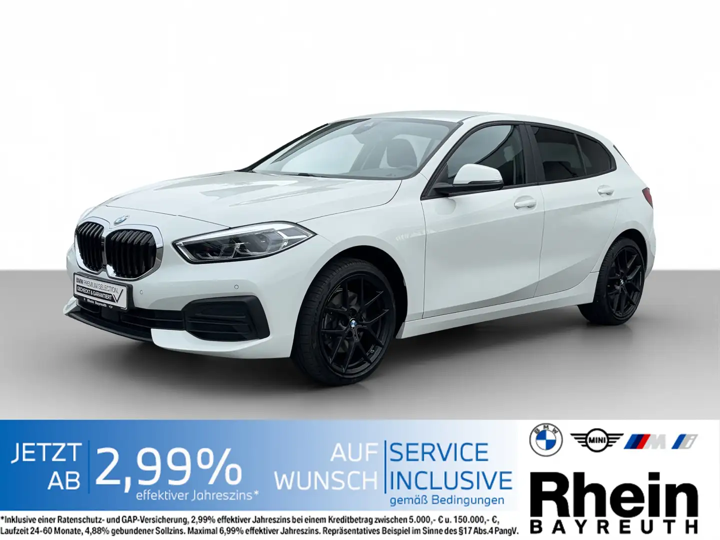 BMW 118 i Advantage LC Prof Navi LED WLAN Lordose Shz LC P Blanc - 1