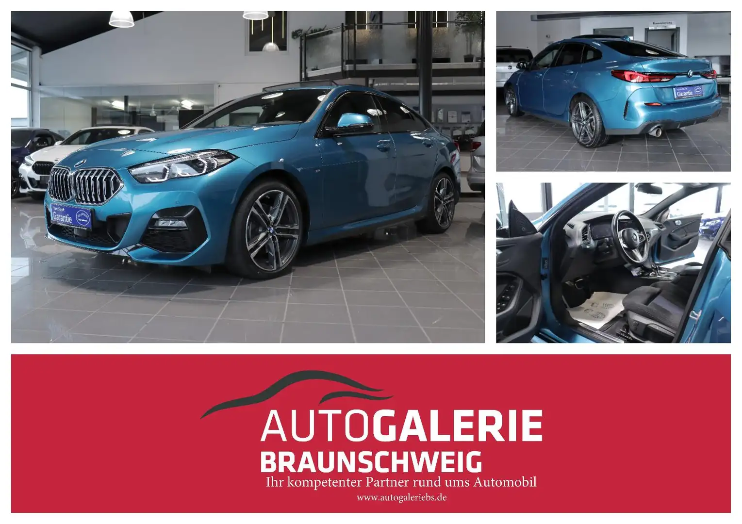 BMW 218 218i Gran Coupé M Sport *PANO*ACC*HARMAN-KARDON* Bleu - 1