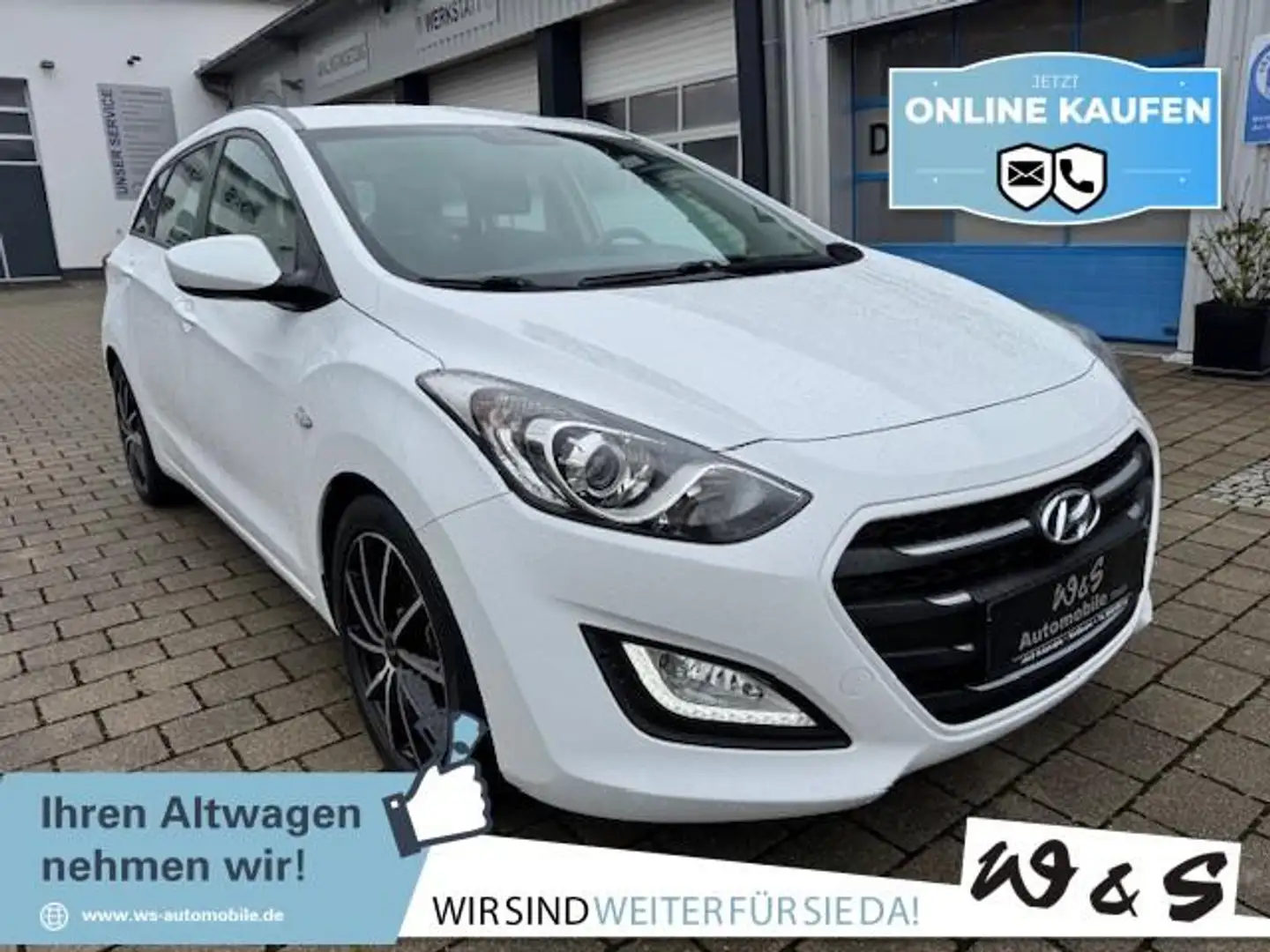 Hyundai i30 cw 1.6 Kombi *Klima*PDC*GRA*Bluet.*LMF* Weiß - 1